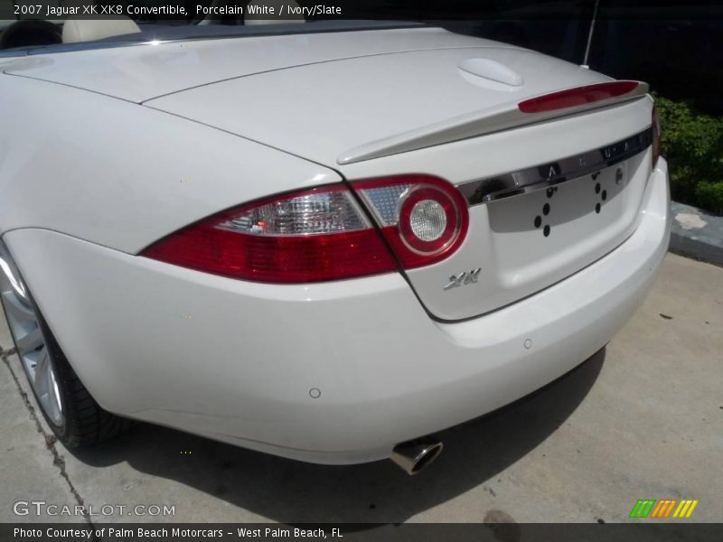 Porcelain White / Ivory/Slate 2007 Jaguar XK XK8 Convertible