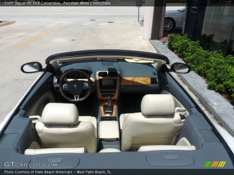 Porcelain White / Ivory/Slate 2007 Jaguar XK XK8 Convertible