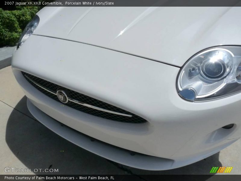 Porcelain White / Ivory/Slate 2007 Jaguar XK XK8 Convertible