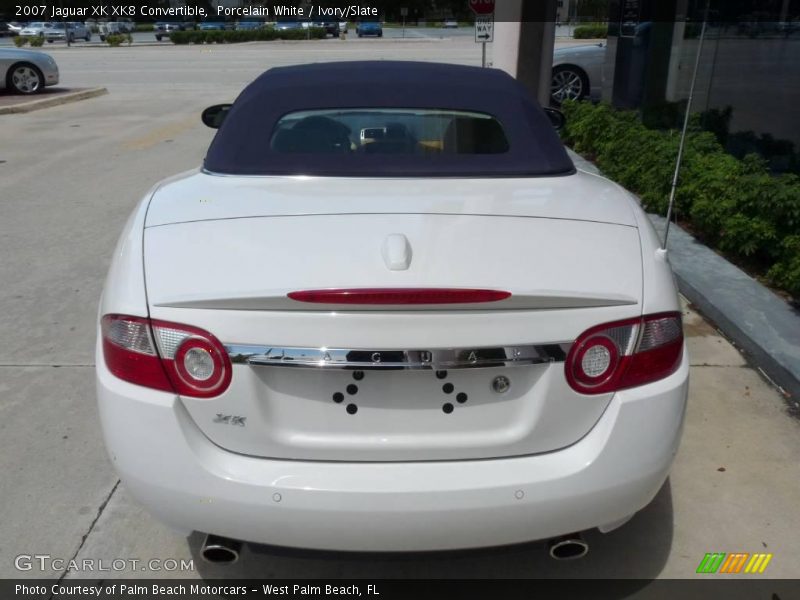 Porcelain White / Ivory/Slate 2007 Jaguar XK XK8 Convertible