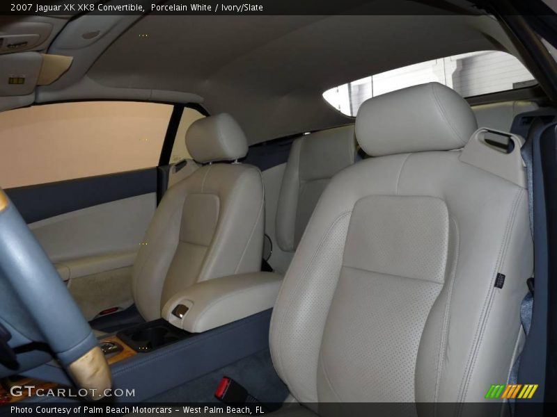 Porcelain White / Ivory/Slate 2007 Jaguar XK XK8 Convertible