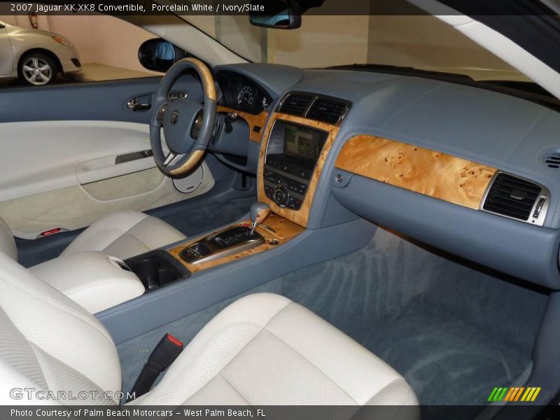 Porcelain White / Ivory/Slate 2007 Jaguar XK XK8 Convertible