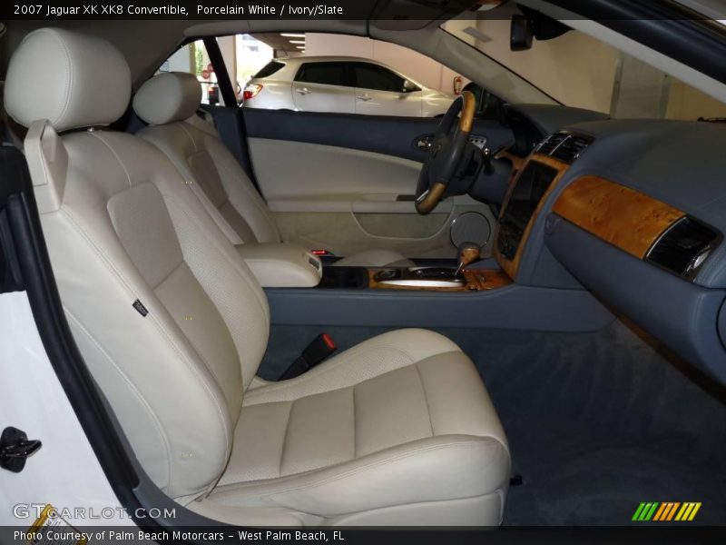 Porcelain White / Ivory/Slate 2007 Jaguar XK XK8 Convertible