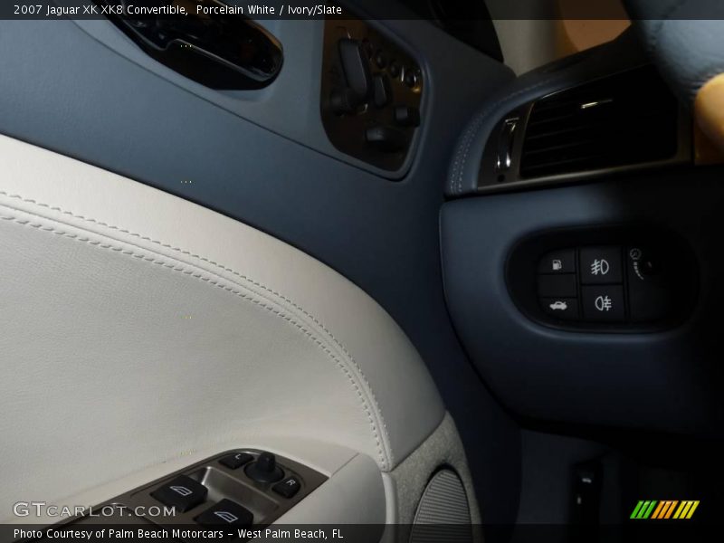 Porcelain White / Ivory/Slate 2007 Jaguar XK XK8 Convertible