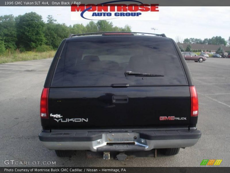 Onyx Black / Red 1996 GMC Yukon SLT 4x4