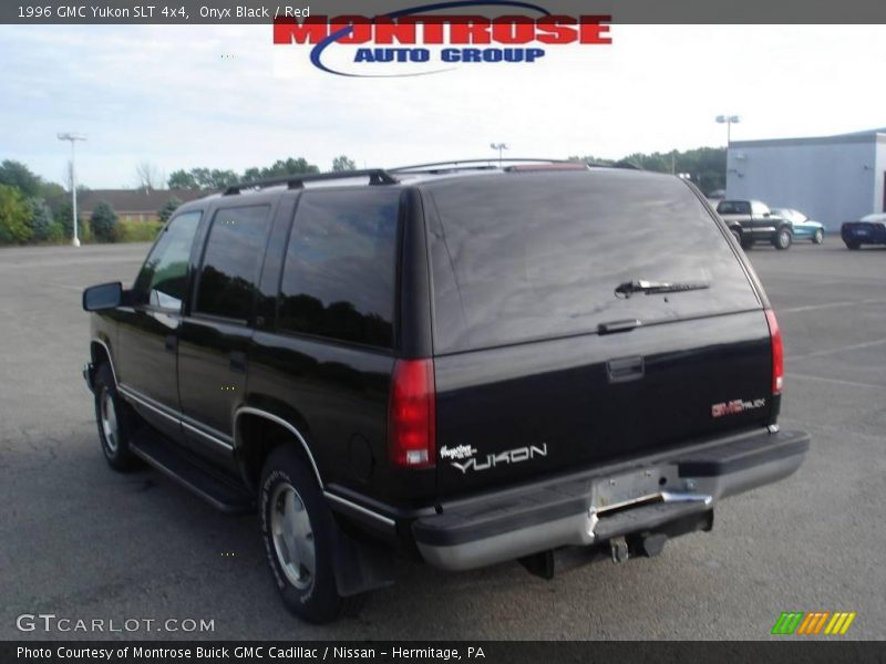 Onyx Black / Red 1996 GMC Yukon SLT 4x4