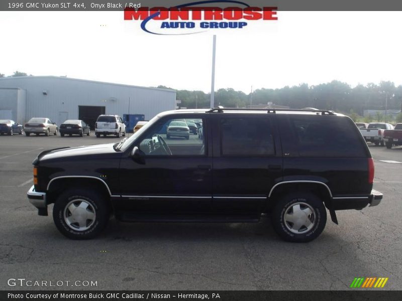 Onyx Black / Red 1996 GMC Yukon SLT 4x4