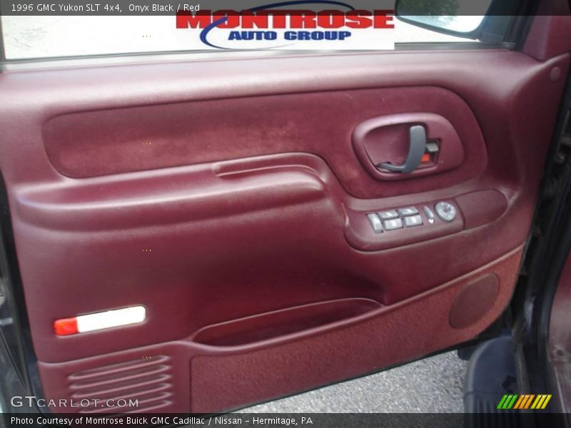 Onyx Black / Red 1996 GMC Yukon SLT 4x4