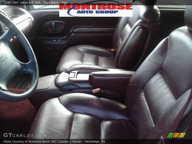 Onyx Black / Red 1996 GMC Yukon SLT 4x4