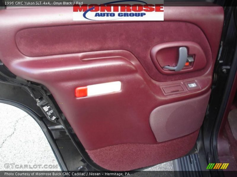 Onyx Black / Red 1996 GMC Yukon SLT 4x4
