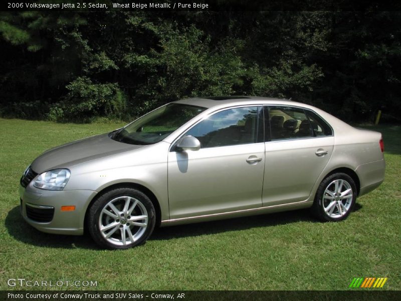 Wheat Beige Metallic / Pure Beige 2006 Volkswagen Jetta 2.5 Sedan