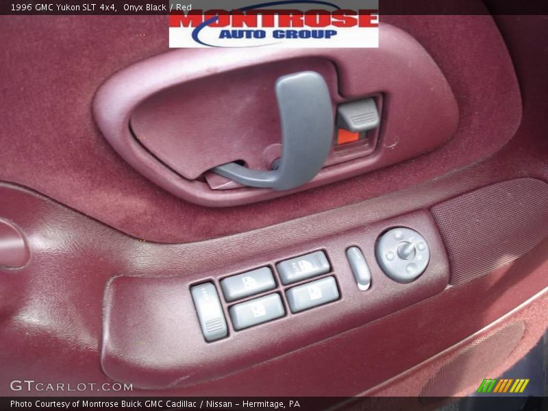 Onyx Black / Red 1996 GMC Yukon SLT 4x4