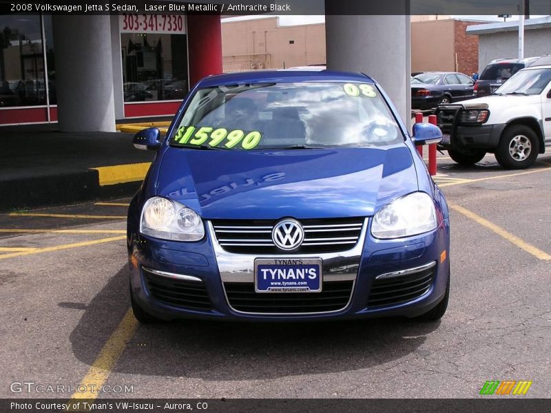 Laser Blue Metallic / Anthracite Black 2008 Volkswagen Jetta S Sedan