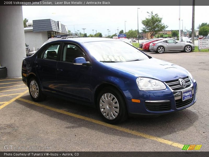 Laser Blue Metallic / Anthracite Black 2008 Volkswagen Jetta S Sedan
