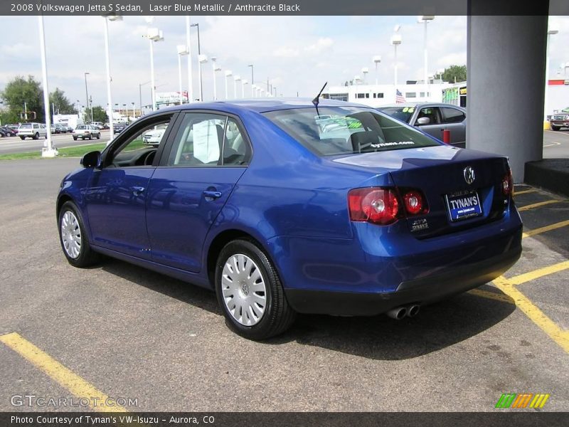 Laser Blue Metallic / Anthracite Black 2008 Volkswagen Jetta S Sedan