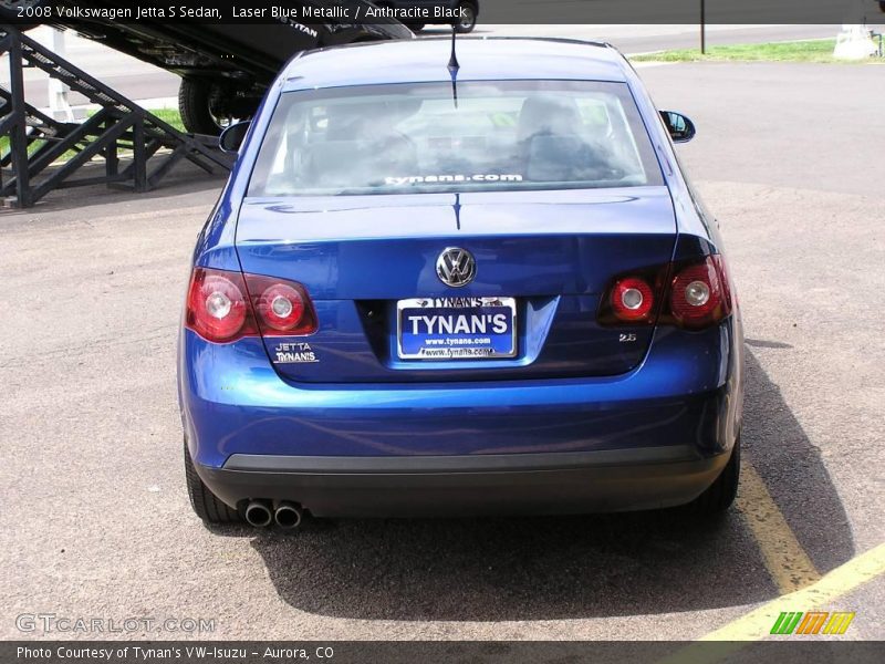 Laser Blue Metallic / Anthracite Black 2008 Volkswagen Jetta S Sedan