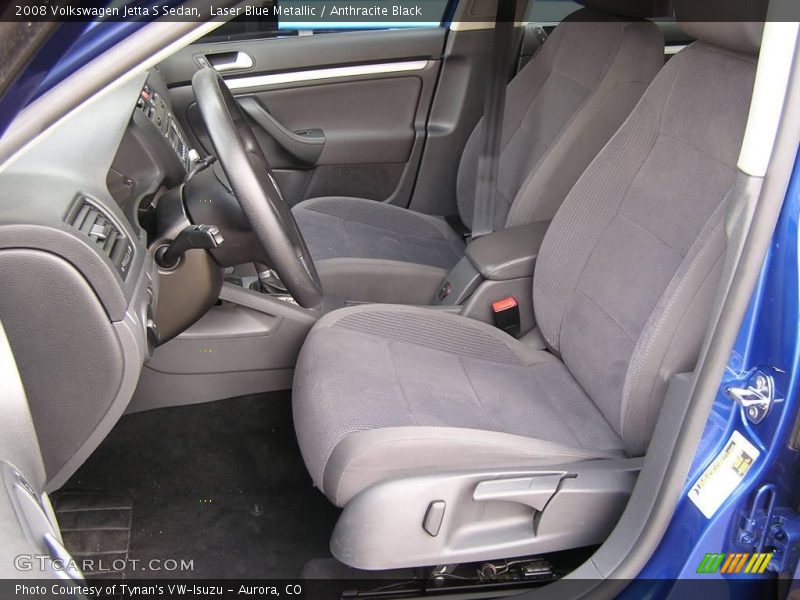 Laser Blue Metallic / Anthracite Black 2008 Volkswagen Jetta S Sedan