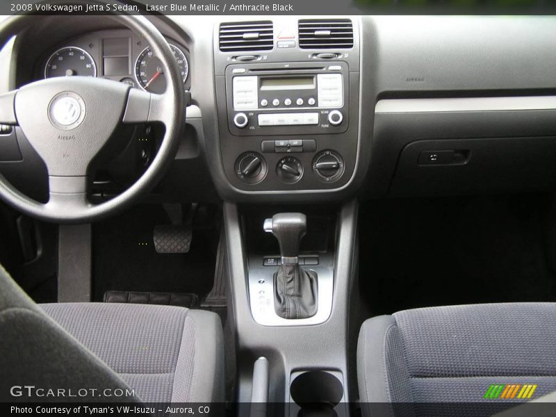Laser Blue Metallic / Anthracite Black 2008 Volkswagen Jetta S Sedan