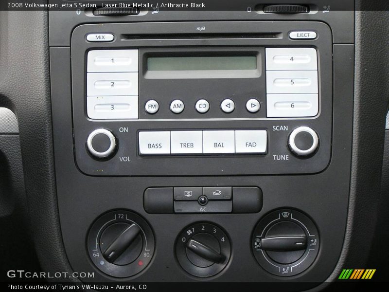 Laser Blue Metallic / Anthracite Black 2008 Volkswagen Jetta S Sedan