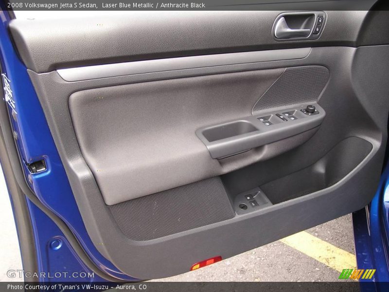 Laser Blue Metallic / Anthracite Black 2008 Volkswagen Jetta S Sedan