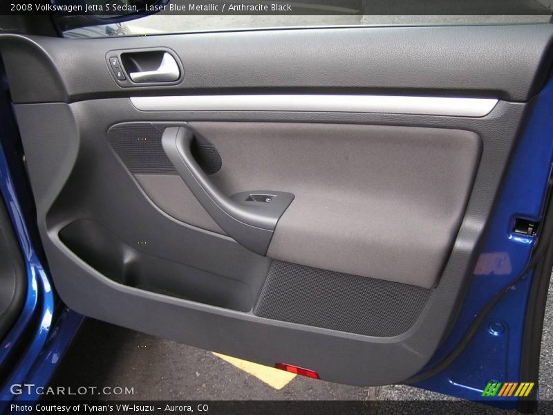 Laser Blue Metallic / Anthracite Black 2008 Volkswagen Jetta S Sedan