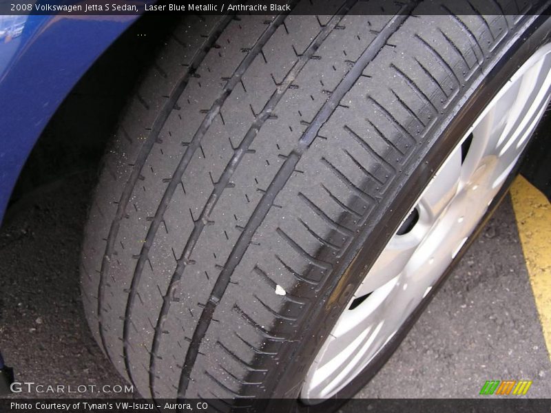 Laser Blue Metallic / Anthracite Black 2008 Volkswagen Jetta S Sedan