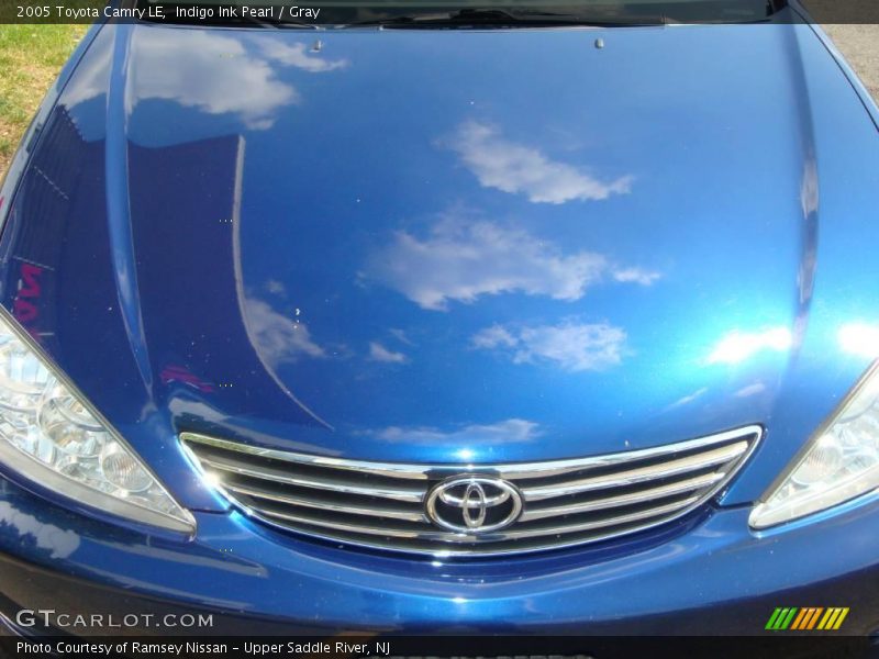 Indigo Ink Pearl / Gray 2005 Toyota Camry LE