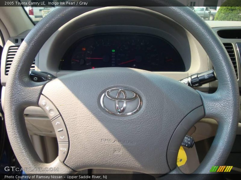 Indigo Ink Pearl / Gray 2005 Toyota Camry LE