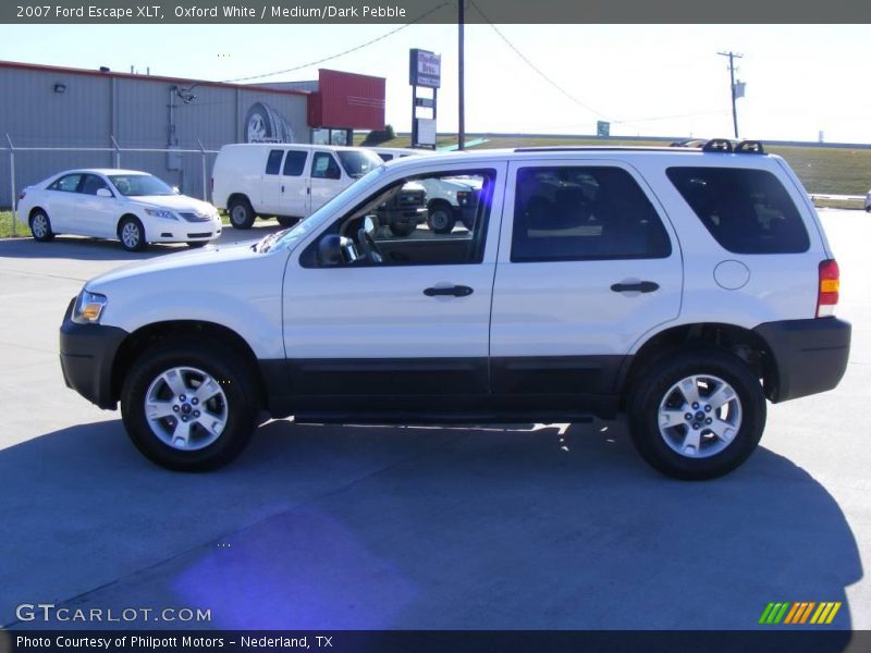 Oxford White / Medium/Dark Pebble 2007 Ford Escape XLT