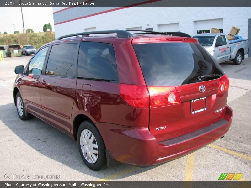 Salsa Red Pearl / Taupe 2007 Toyota Sienna LE