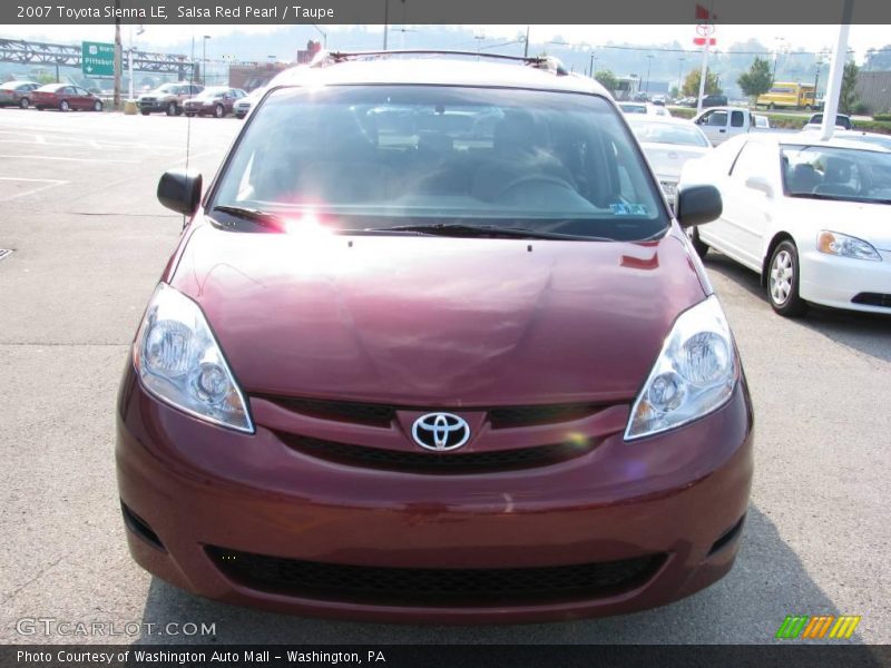 Salsa Red Pearl / Taupe 2007 Toyota Sienna LE