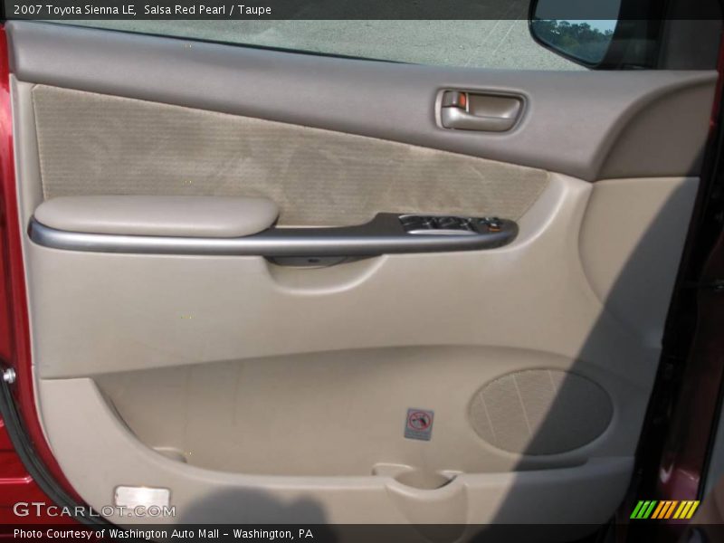Salsa Red Pearl / Taupe 2007 Toyota Sienna LE