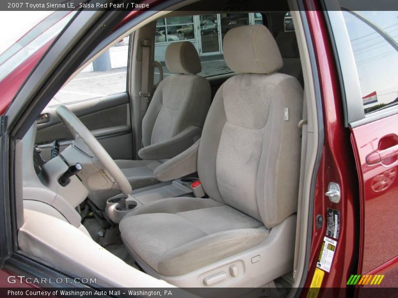 Salsa Red Pearl / Taupe 2007 Toyota Sienna LE