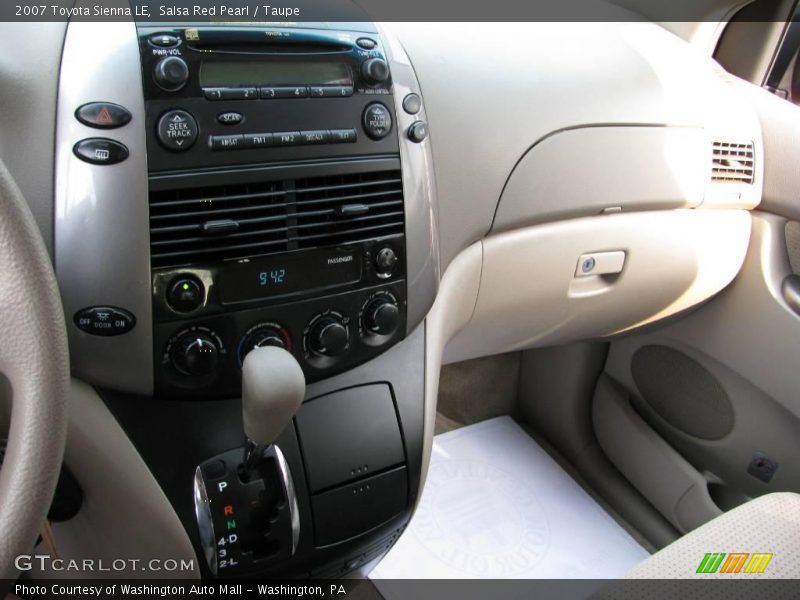 Salsa Red Pearl / Taupe 2007 Toyota Sienna LE
