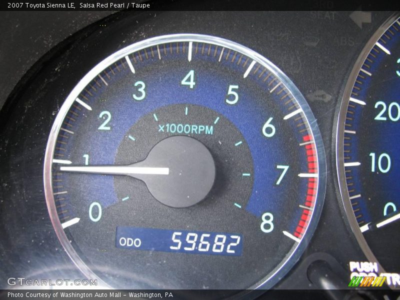 Salsa Red Pearl / Taupe 2007 Toyota Sienna LE