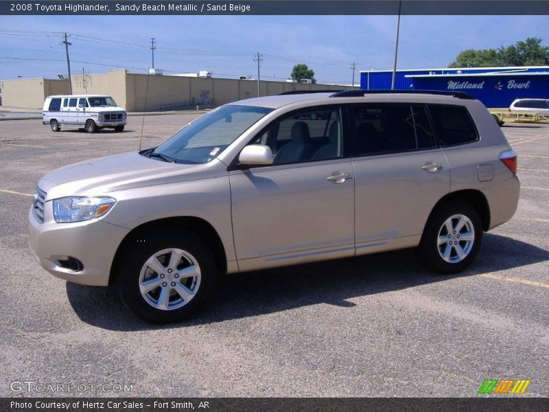 Sandy Beach Metallic / Sand Beige 2008 Toyota Highlander