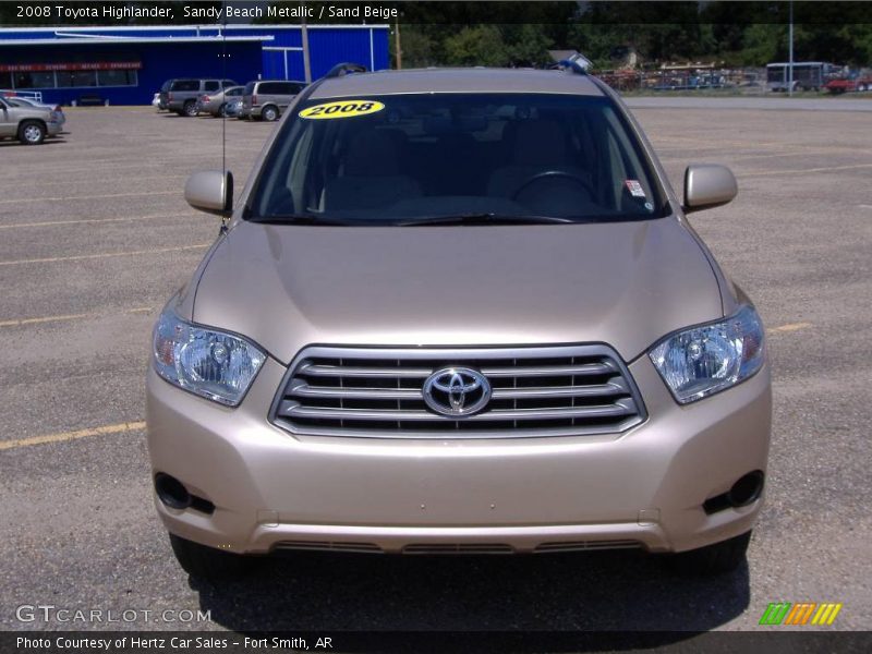 Sandy Beach Metallic / Sand Beige 2008 Toyota Highlander
