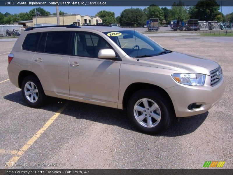 Sandy Beach Metallic / Sand Beige 2008 Toyota Highlander