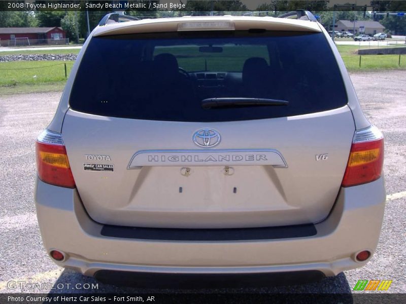 Sandy Beach Metallic / Sand Beige 2008 Toyota Highlander