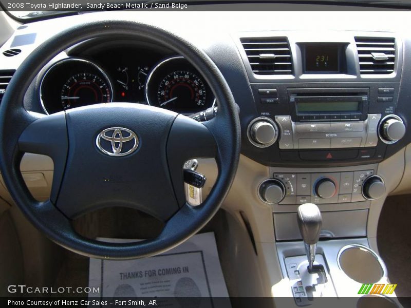 Sandy Beach Metallic / Sand Beige 2008 Toyota Highlander