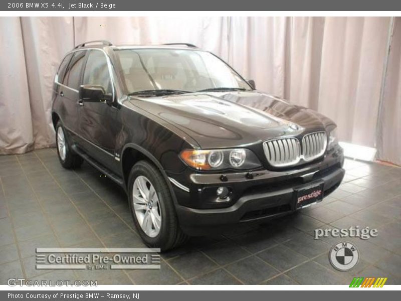 Jet Black / Beige 2006 BMW X5 4.4i