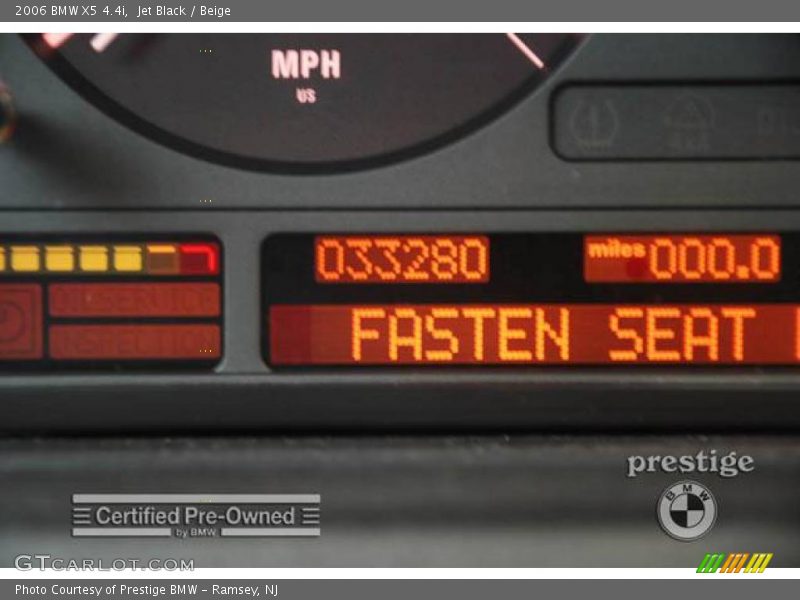 Jet Black / Beige 2006 BMW X5 4.4i
