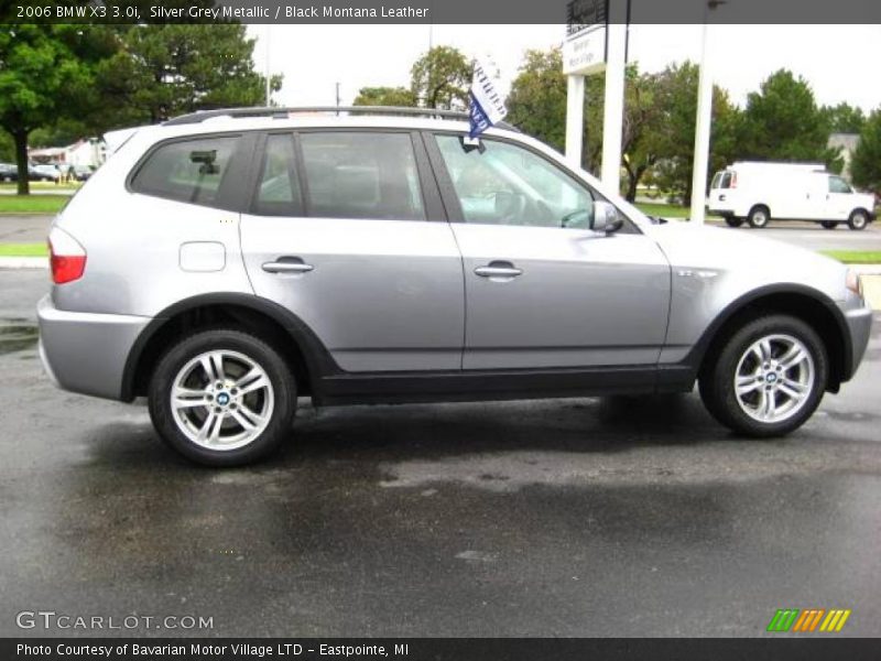 Silver Grey Metallic / Black Montana Leather 2006 BMW X3 3.0i