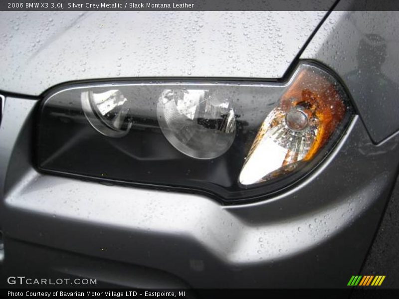 Silver Grey Metallic / Black Montana Leather 2006 BMW X3 3.0i