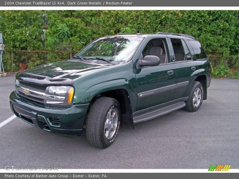 Dark Green Metallic / Medium Pewter 2004 Chevrolet TrailBlazer LS 4x4