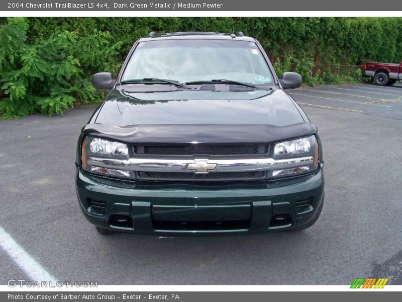 Dark Green Metallic / Medium Pewter 2004 Chevrolet TrailBlazer LS 4x4