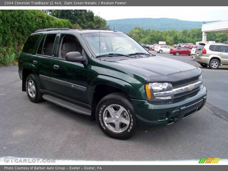 Dark Green Metallic / Medium Pewter 2004 Chevrolet TrailBlazer LS 4x4