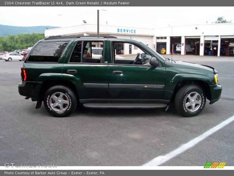 Dark Green Metallic / Medium Pewter 2004 Chevrolet TrailBlazer LS 4x4