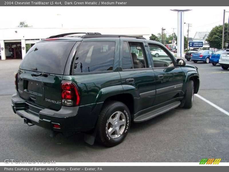 Dark Green Metallic / Medium Pewter 2004 Chevrolet TrailBlazer LS 4x4