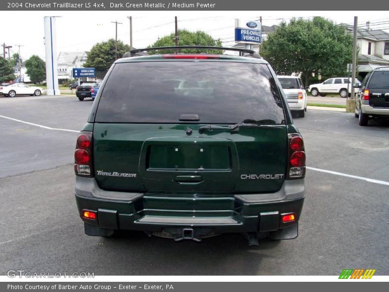 Dark Green Metallic / Medium Pewter 2004 Chevrolet TrailBlazer LS 4x4